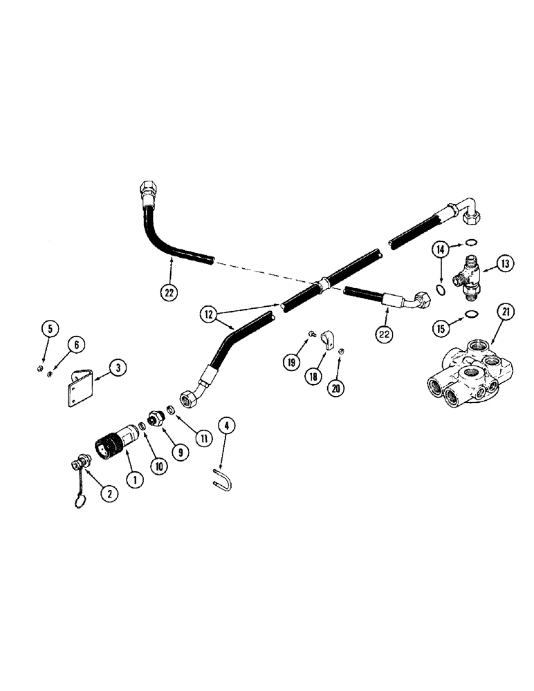 Схема запчастей Case IH 8920 - (8-070) - HYDRAULIC MOTOR OIL RETURN ATTACHMENT (08) - HYDRAULICS