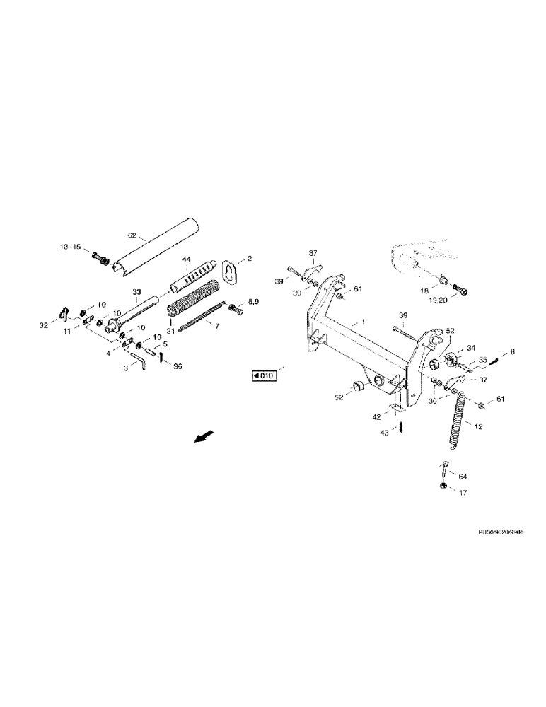 Схема запчастей Case IH PU3F0 - (22) - VARIUS COMPONENTS (58) - ATTACHMENTS/HEADERS