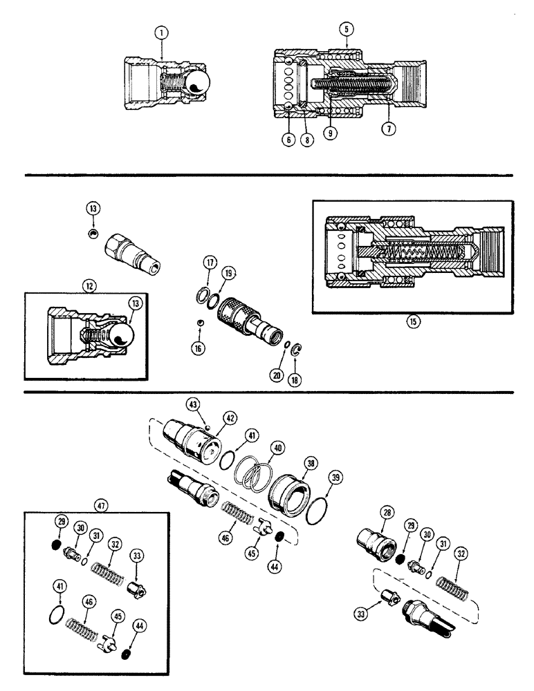 Схема запчастей Case IH 1370 - (382) - REMOTE HYDRAULIC COUPLINGS, PRESSURE COUPLING, FIRST USED TRANSMISSION SERIAL NUMBER 10060760 (09) - CHASSIS/ATTACHMENTS