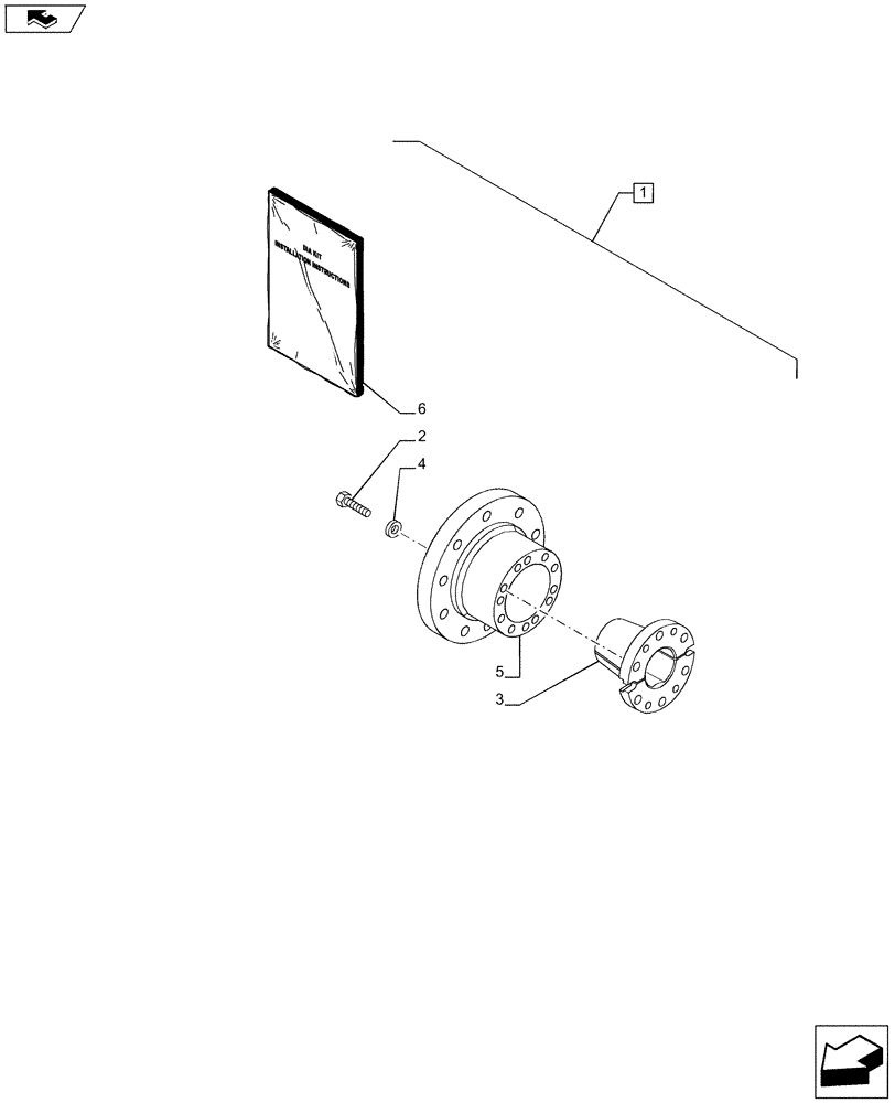 Схема запчастей Case IH PUMA 200 - (88.027.01) - DIA KIT - 10 STUD HUB FOR BAR AXLE (88) - ACCESSORIES