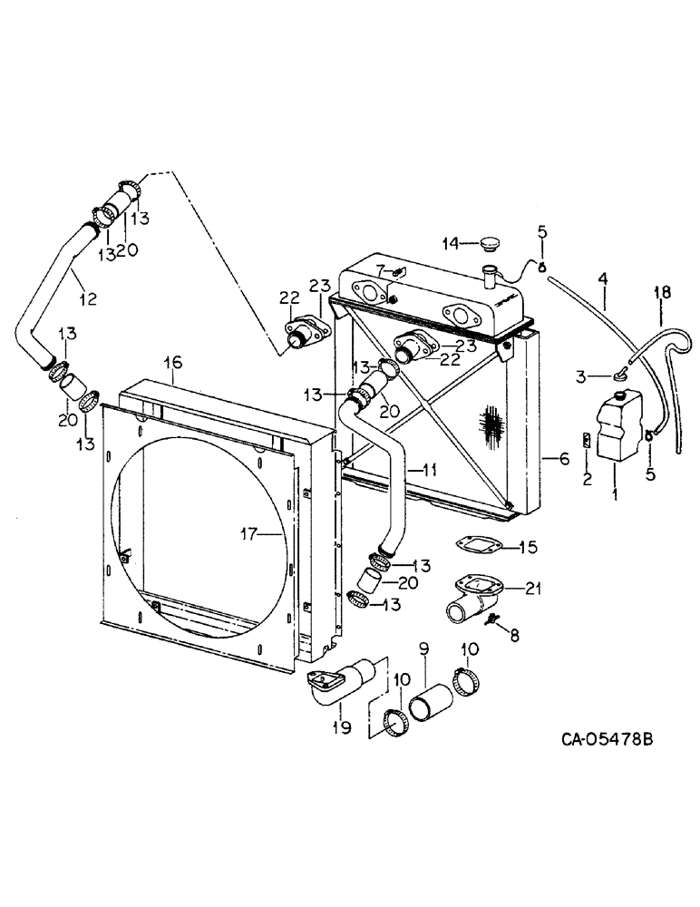 Схема запчастей Case IH 4568 - (06-01) - COOLING, RADIATOR AND CONNECTIONS Cooling