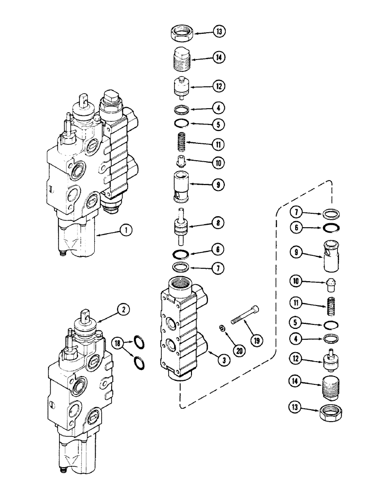 Схема запчастей Case IH 2090 - (8-448) - REMOTE CONTROL VALVE, ADD ON FOR THIRD CIRCUIT, WITH LOCKOUT, WITH LOCKOUT QUADRANT (08) - HYDRAULICS