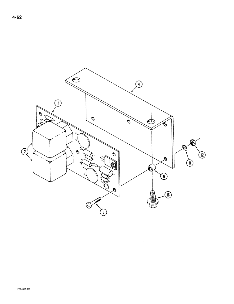 Схема запчастей Case IH 9180 - (4-62) - TIME BASE FLASHER ASSEMBLY (04) - ELECTRICAL SYSTEMS