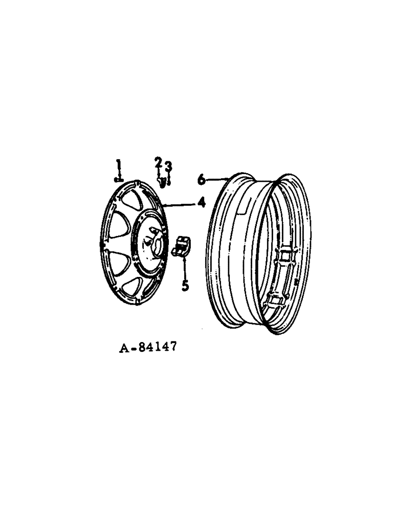 Схема запчастей Case IH HYDRO 70 - (15-02[A]) - WHEELS AND TRACTION, REAR WHEELS WITH 38 INCH DEMOUNTABLE RIM Wheels & Traction