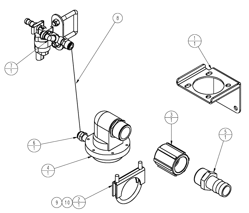 Схема запчастей Case IH SPX3310 - (09-060) - CHAMBER GROUP, R.H. FOAM MIX Liquid Plumbing