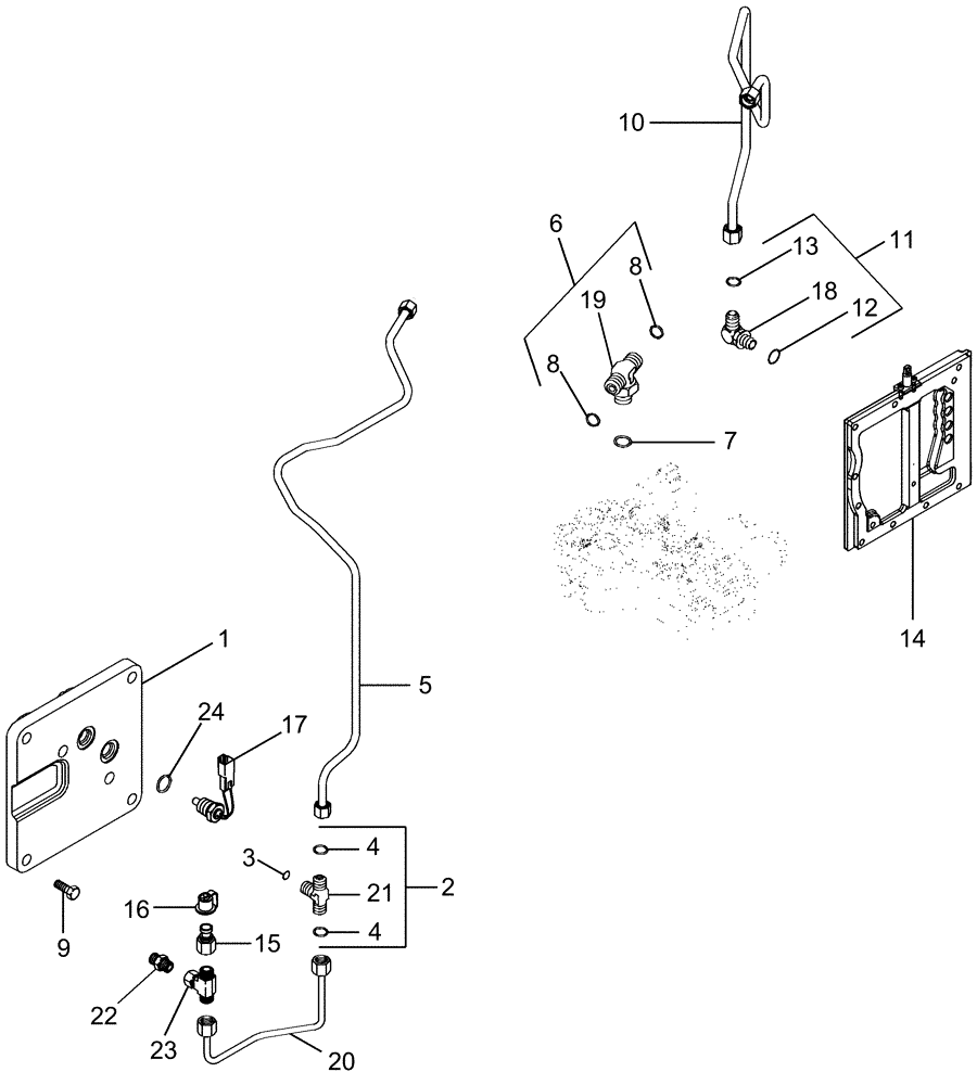 Схема запчастей Case IH MAGNUM 255 - (07-06) - PARK BRAKE - HYDRAULIC SYSTEM (07) - BRAKES