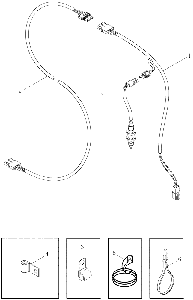 Схема запчастей Case IH CPX420 - (04-07) - HARNESS, BASKET (06) - ELECTRICAL SYSTEMS