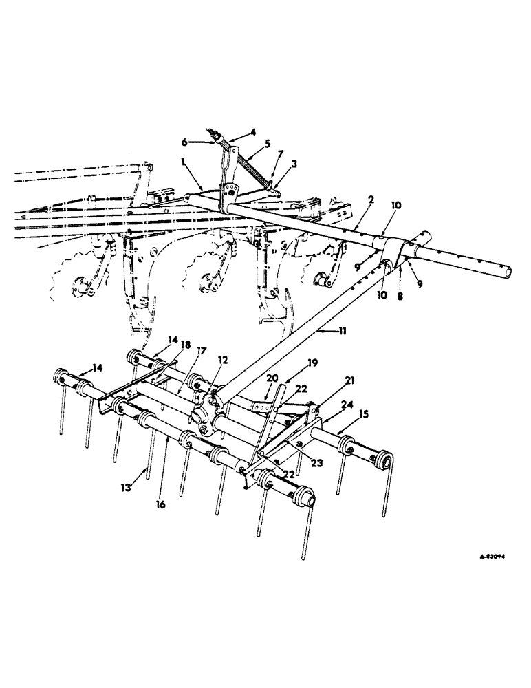 Схема запчастей Case IH 512 - (X-14) - MULCHER ATTACHMENT, 2 AND 3 FURROW 