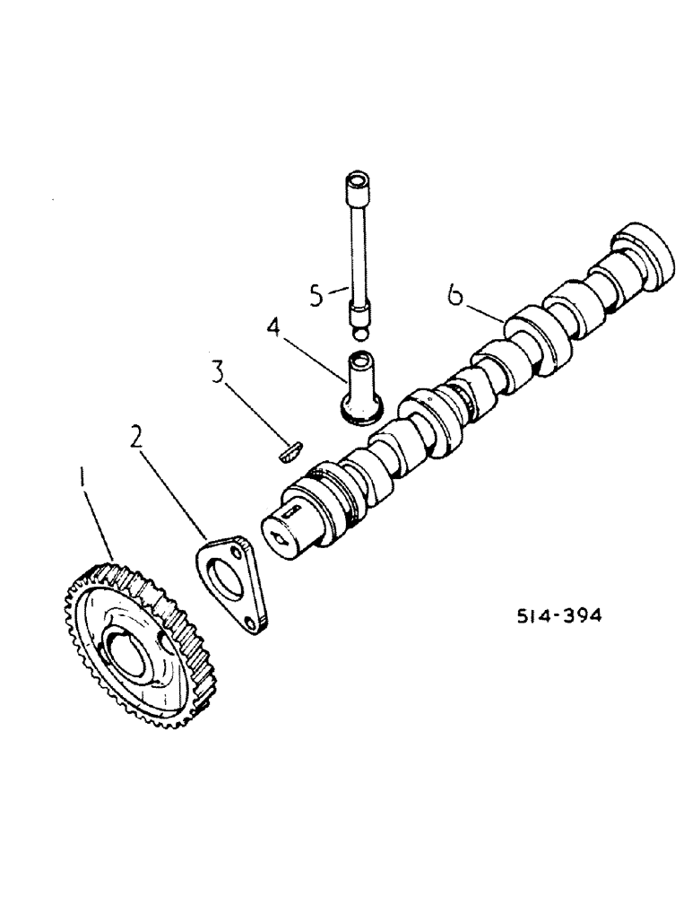 Схема запчастей Case IH 385 - (12-12) - POWER, CAMSHAFT AND RELATED PARTS Power