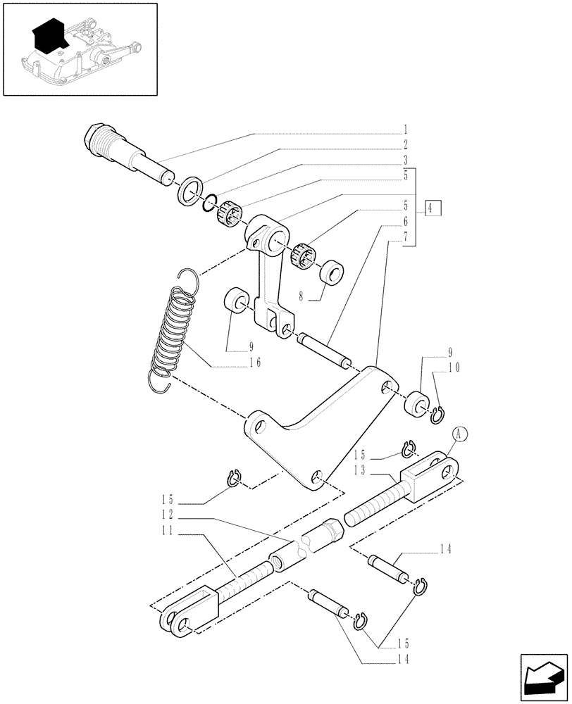 Схема запчастей Case IH JX1095N - (1.82.5[04]) - LIFT CONTROL (07) - HYDRAULIC SYSTEM