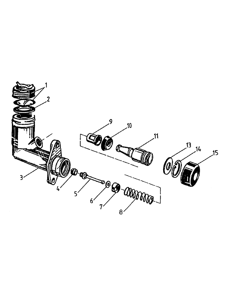 Схема запчастей Case IH AUSTOFT - (A02-07) - BRAKE MASTER CYLINDER Mainframe & Functioning Components