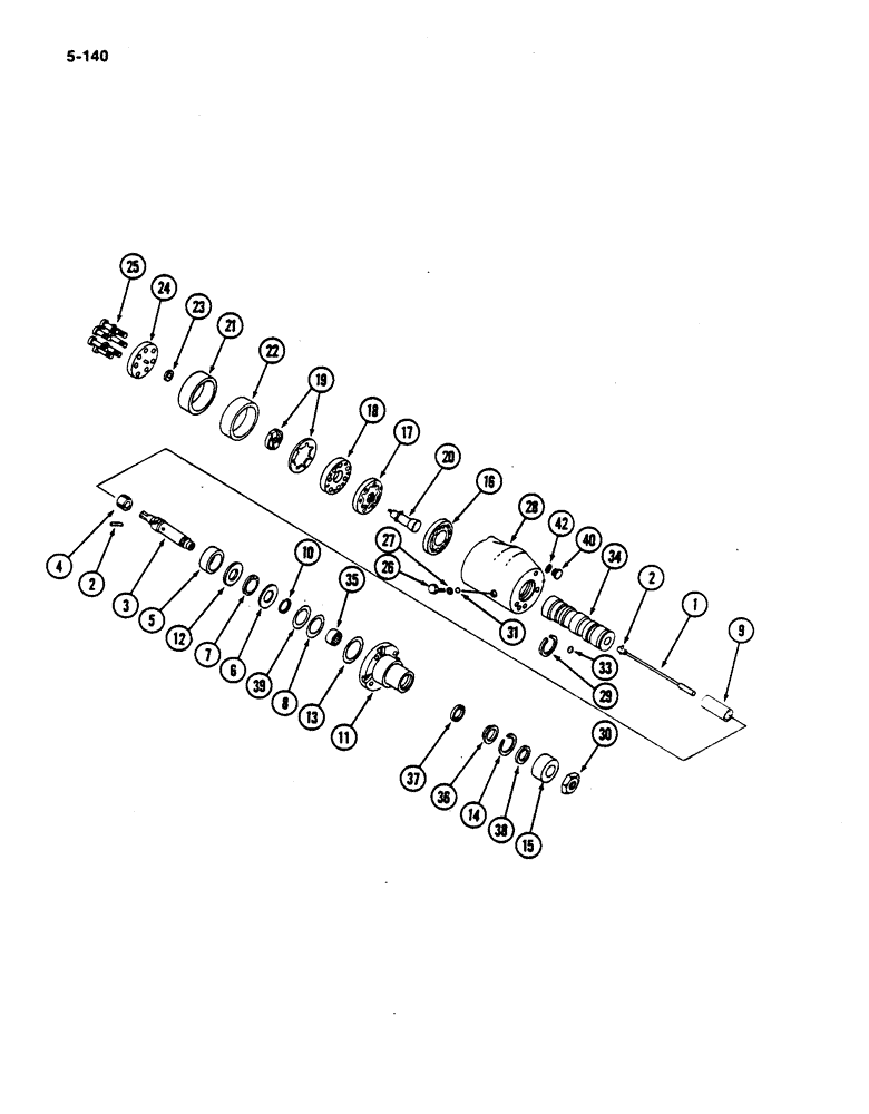 Схема запчастей Case IH 782 - (5-140) - POWER STEERING PUMP (04) - STEERING