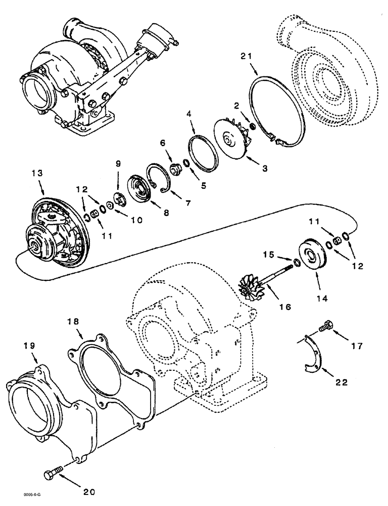 Схема запчастей Case IH SPX3200B - (025) - TURBOCHARGER (10) - ENGINE