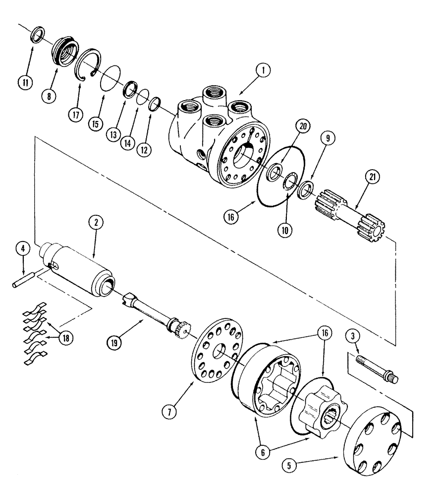 Схема запчастей Case IH STX500 - (05-03) - STEERING CONTROL VALVE (05) - STEERING