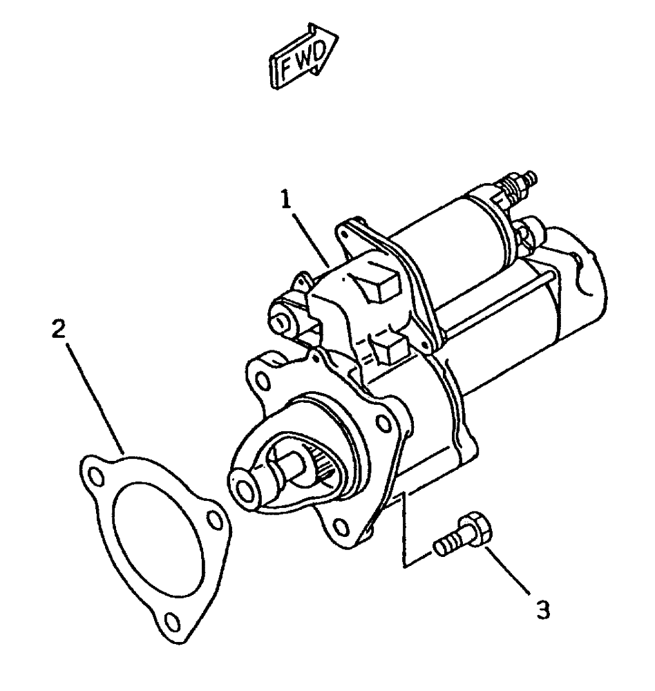 Схема запчастей Case IH 7700 - (C01[51]) - ENGINE STARTER MOTOR AND MOUNTING Engine & Engine Attachments