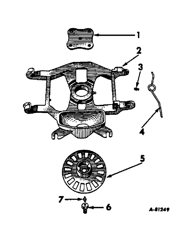 Схема запчастей Case IH 466 - (J-36) - DRIVE PLATE, FOR TYPE C DUPLEX HOPPER W/COMBINATION HOPPER 