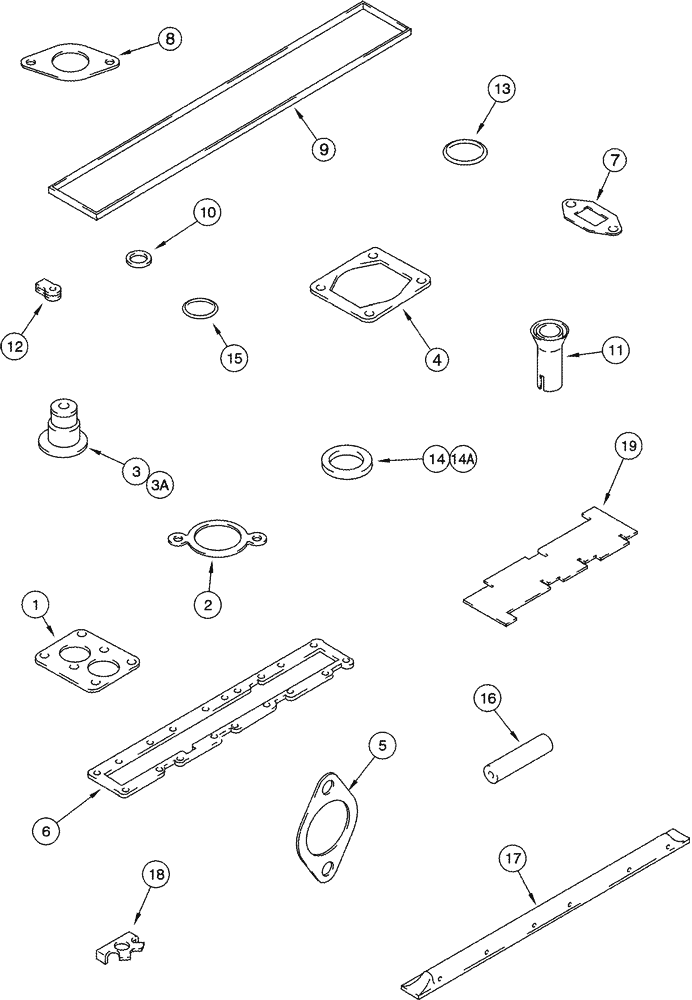 Схема запчастей Case IH 2388 - (02-43) - GASKET KIT - VALVE GRIND - BSN HAJ0295001 AND ALL CIS MARKETS (01) - ENGINE