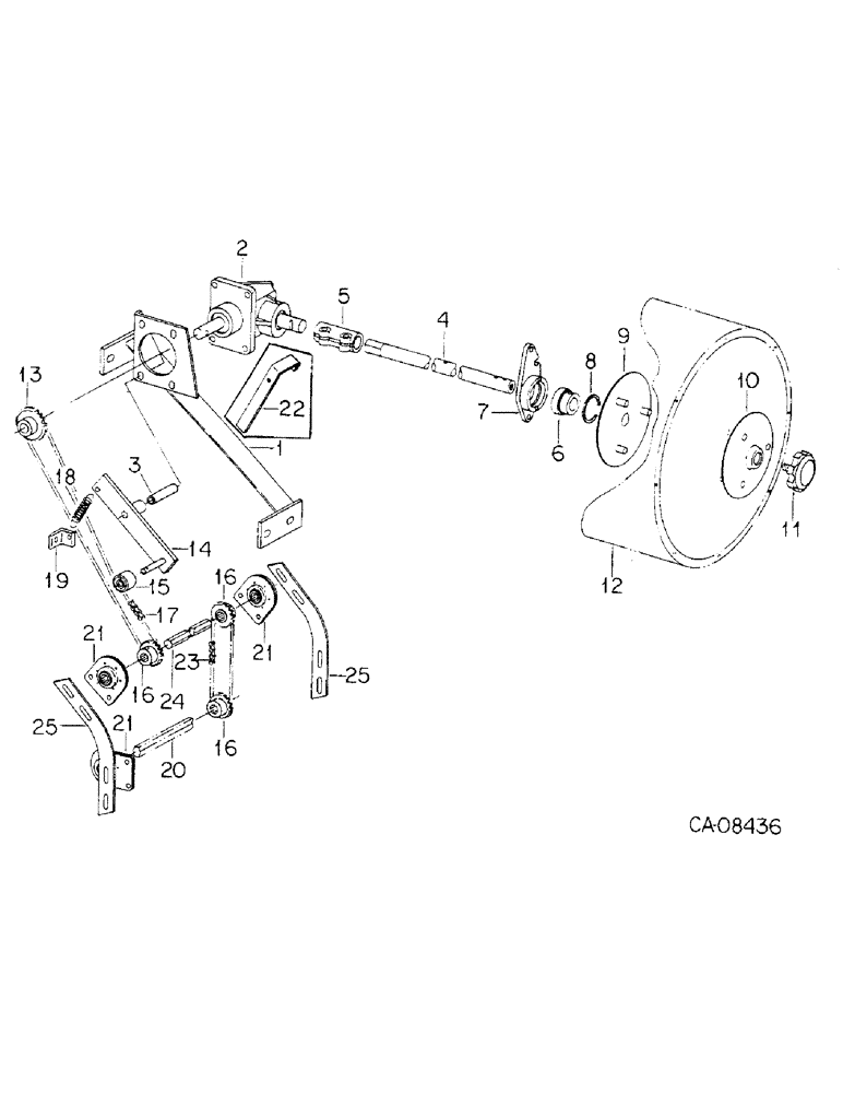 Схема запчастей Case IH 800 - (07-13) - SEED HANDLING, SEED DRUM DRIVE, UNIT R, ONE PER MODULE (09) - CHASSIS/ATTACHMENTS