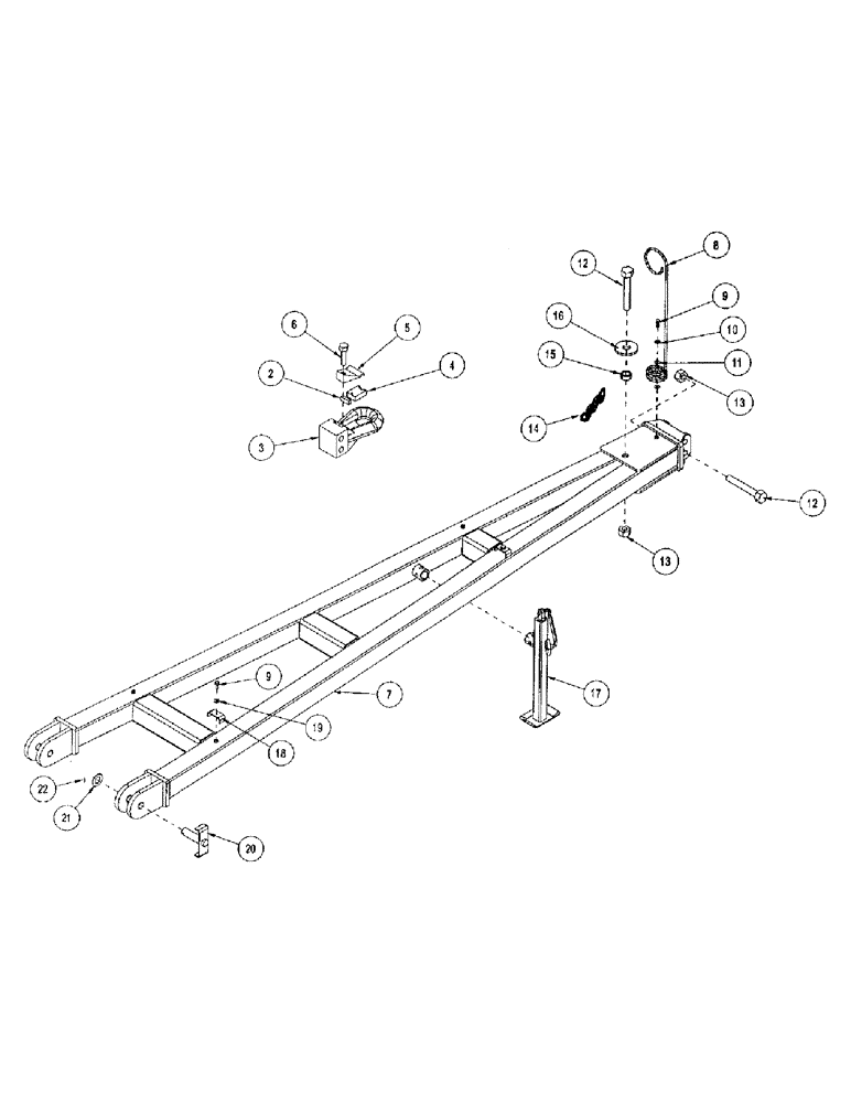 Схема запчастей Case IH CONCORD - (B02) - DRAWPOLE, REAR TOW AIRSYSTEM 