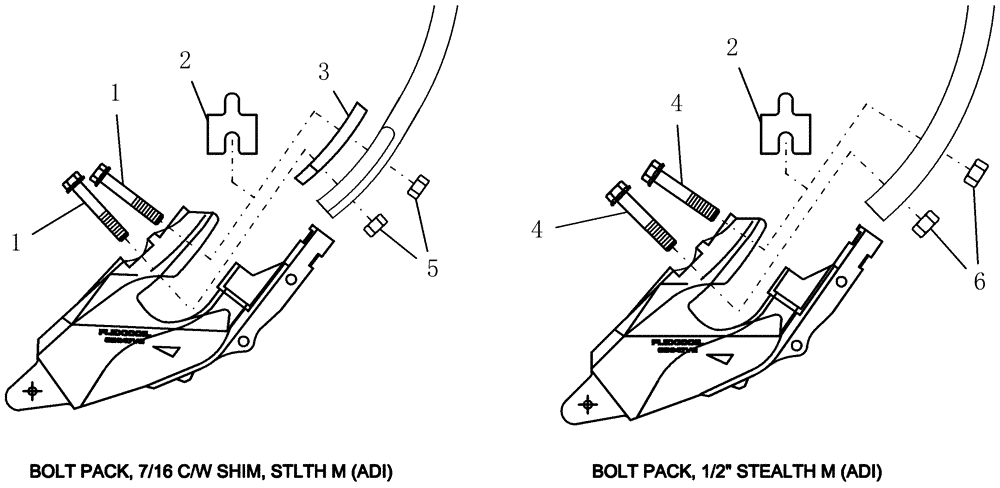 Схема запчастей Case IH ATX400 - (8.190.1) - MOUNTING HARDWARE FOR STEALTH OPENERS Related Equipment