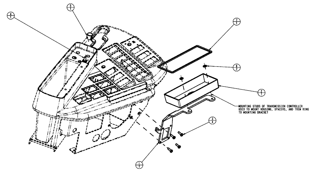 Схема запчастей Case IH FLX3010 - (01-049) - RH CONSOLE TRANSMISSION GROUP (10) - CAB