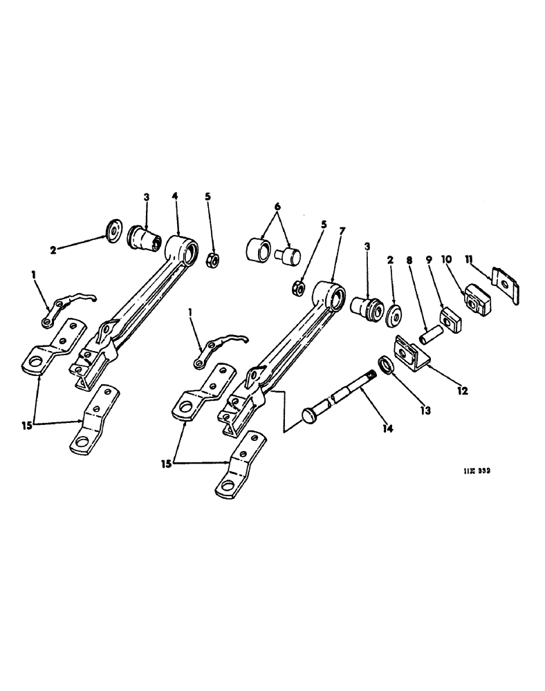 Схема запчастей Case IH 300 - (10-16) - DISK GANG DRAG LINK 