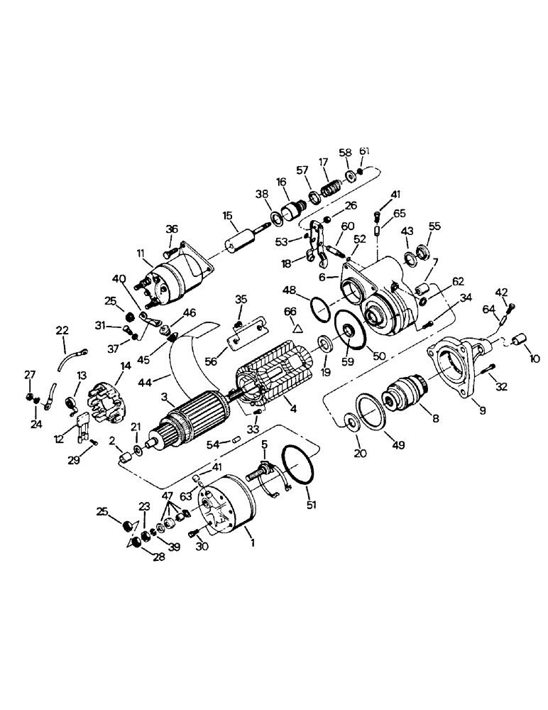 Схема запчастей Case IH PTA325 - (02-13A) - STARTER ASSEMBLY, LATER DELCO REMY (06) - ELECTRICAL