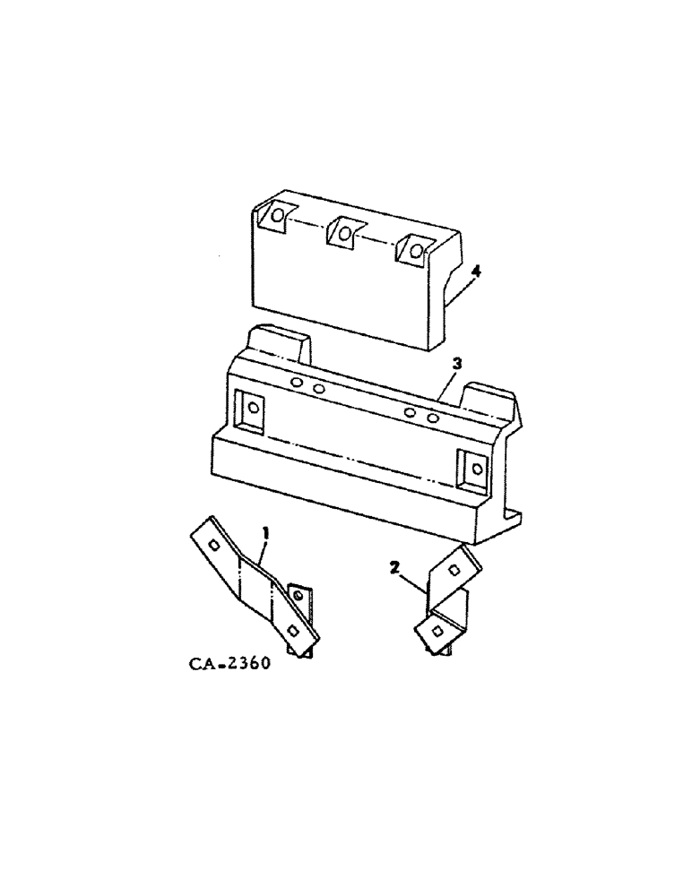 Схема запчастей Case IH 1468 - (09-23[A]) - FRAME, SIDE WEIGHTS AND MOUNTING BRACKETS, 1468 TRACTORS (12) - FRAME