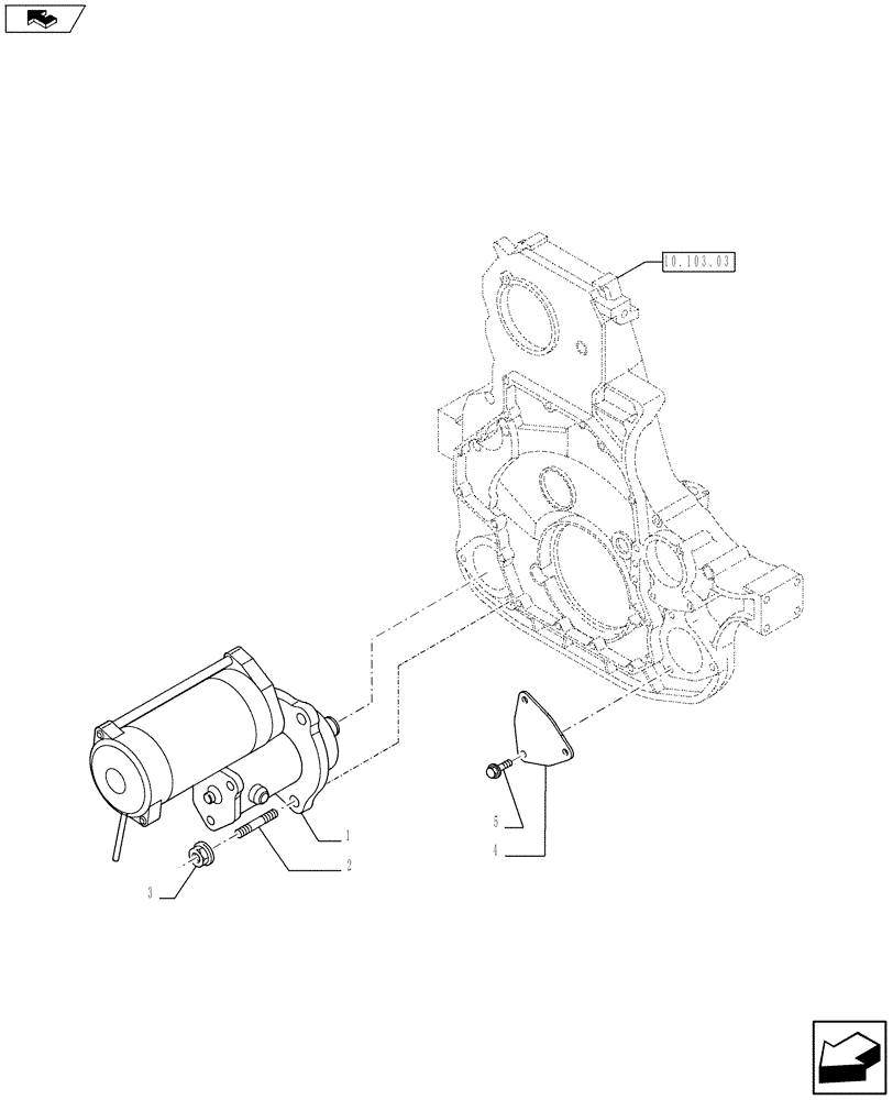 Схема запчастей Case IH F3BFA613C E006 - (55.201.01) - STARTER MOTOR (55) - ELECTRICAL SYSTEMS