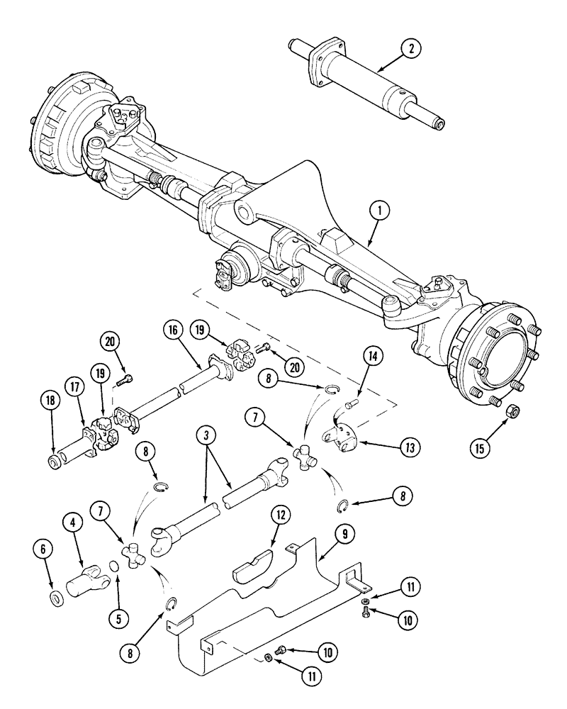 Схема запчастей Case IH 5120 - (5-24) - FRONT AXLE, MFD (05) - STEERING