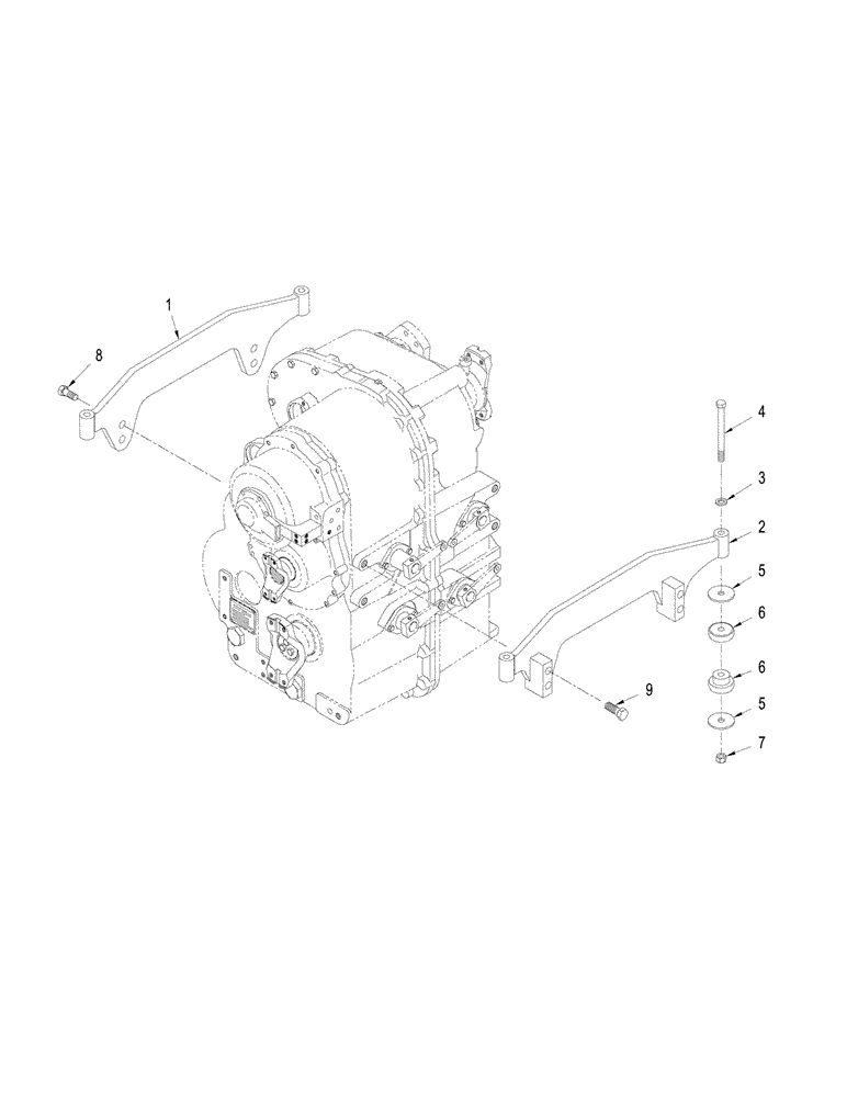 Схема запчастей Case IH STX330 - (06-22) - TRANSMISSION MOUNTING, MANUAL SHIFT TRANSMISSION (06) - POWER TRAIN