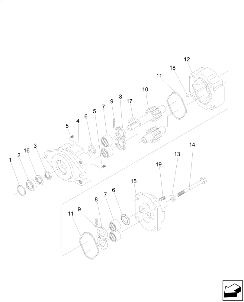 Схема запчастей Case IH A8800 - (35.000.AB[09]) - HYDRAULIC MOTOR (M31A) (35) - HYDRAULIC SYSTEMS