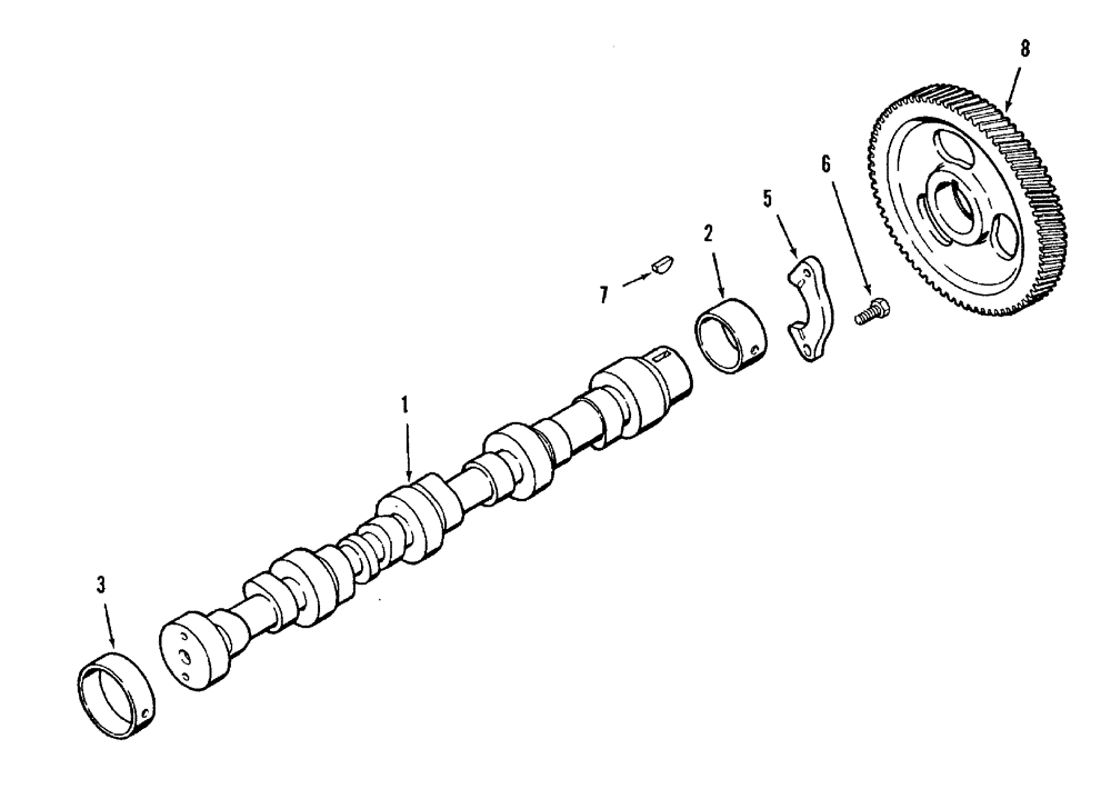 Схема запчастей Case IH 8840 - (10-026) - CAMSHAFT (DIESEL) (10) - ENGINE