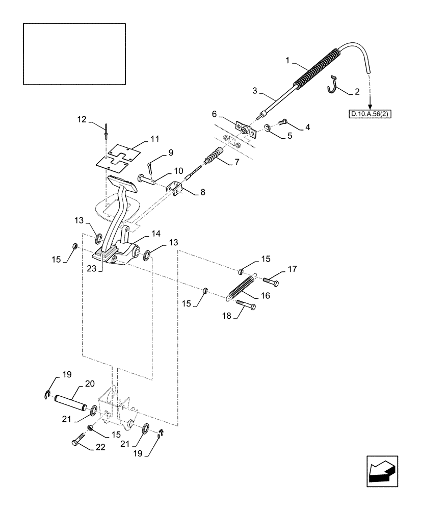 Схема запчастей Case IH AFX8010 - (D.10.A.56[1]) - DIFFERENTIAL LOCK CONTROL C - Power Train