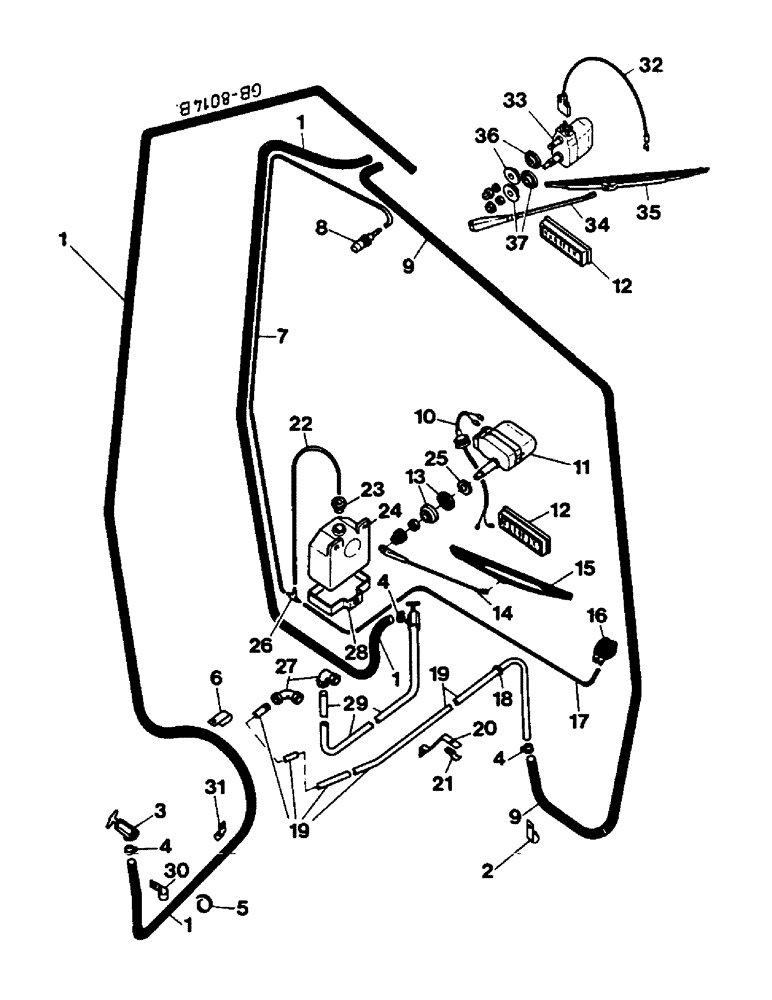 Схема запчастей Case IH 844 - (3F12) - CAB ACCESSORIES 2000 (05) - SUPERSTRUCTURE