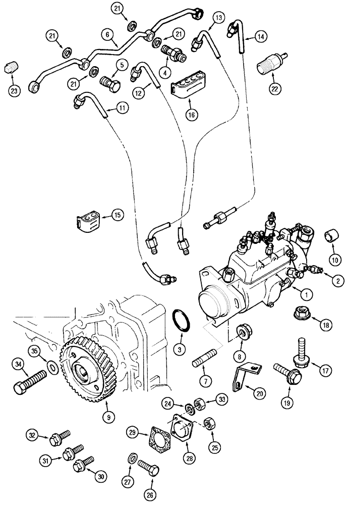 Схема запчастей Case IH CX70 - (03-06) - FUEL INJECTION SYSTEM, CX70 (03) - FUEL SYSTEM