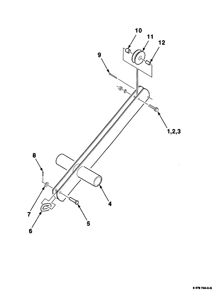 Схема запчастей Case IH 8575 - (06-078) - TENSION ARM ASSEMBLY (14) - BALE CHAMBER