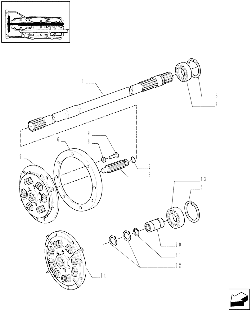 Схема запчастей Case IH MXM190 - (1.25.3/02) - CLUTCH - PTO (03) - TRANSMISSION