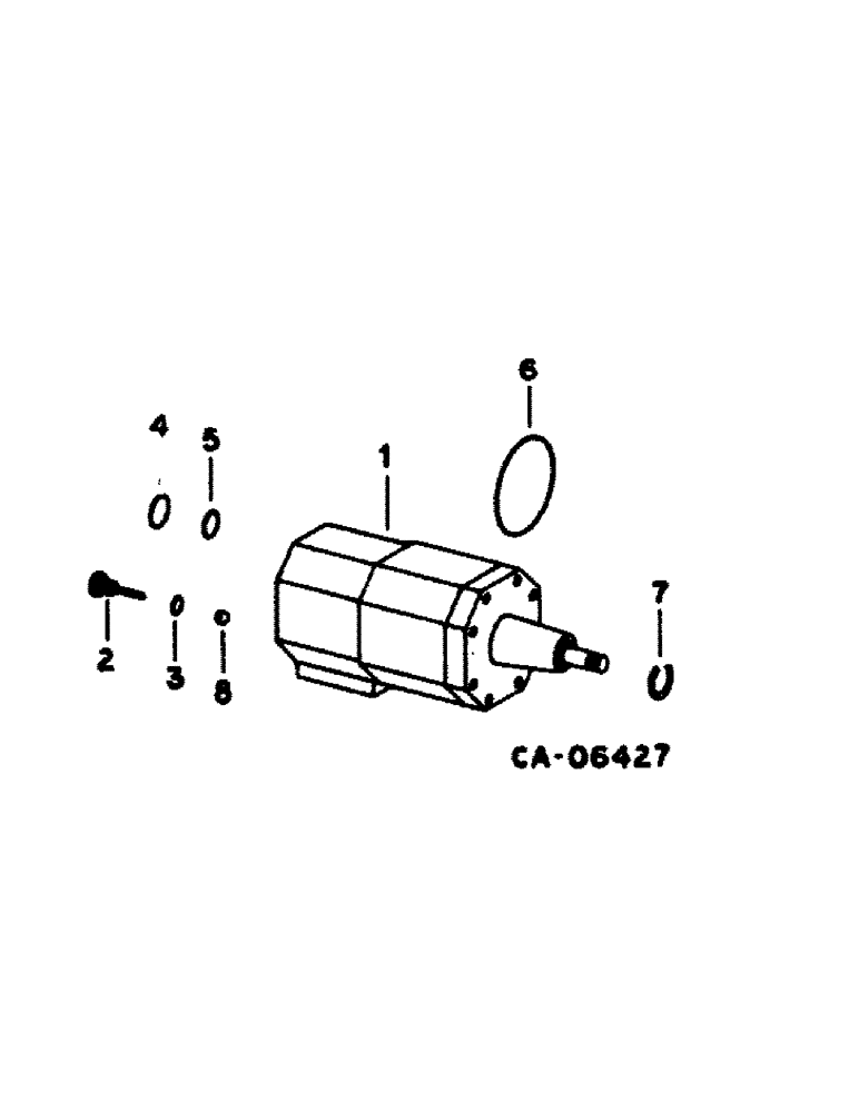 Схема запчастей Case IH 1480 - (10-40) - HYDRAULICS, STEERING HAND PUMP, SERIAL NO. 24001 THRU 54000 (07) - HYDRAULICS