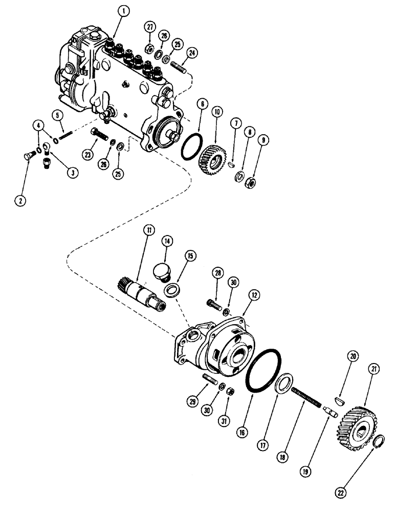 Схема запчастей Case IH 930-SERIES - (026) - FUEL INJECTION PUMP AND DRIVE, (401) DIESEL ENGINE (03) - FUEL SYSTEM