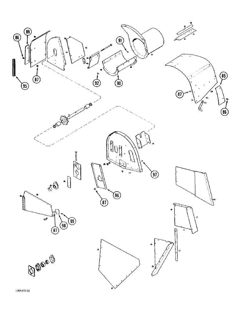 Схема запчастей Case IH 1670 - (9D-10) - HORIZONTAL GRAIN ELEVATOR HEAD, (CONT) (16) - GRAIN ELEVATORS & AUGERS