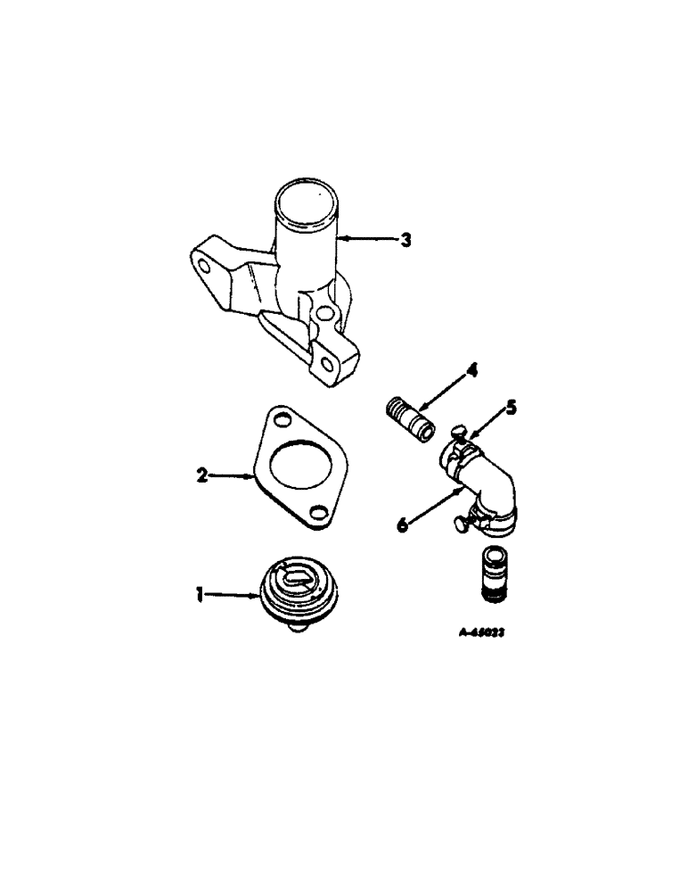 Схема запчастей Case IH C-263 - (B-12) - HOUSING AND THERMOSTAT 