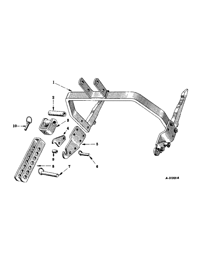 Схема запчастей Case IH 230 - (362) - ATTACHMENTS, 3-PT ADAPTER UNIT Attachments