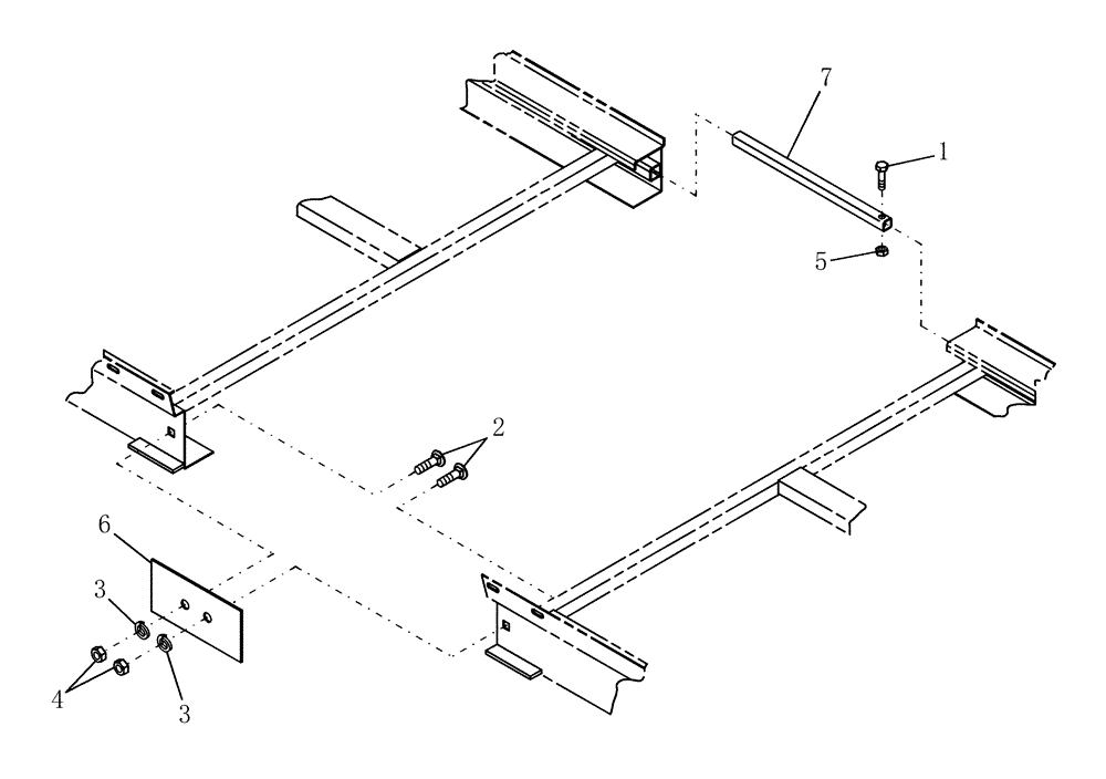 Схема запчастей Case IH DHX302 - (20.01.01) - DECK CONNECTOR (12) - MAIN FRAME