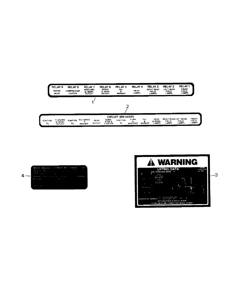 Схема запчастей Case IH STEIGER - (09-04) - MISCELLANEOUS DECALS (13) - DECALS