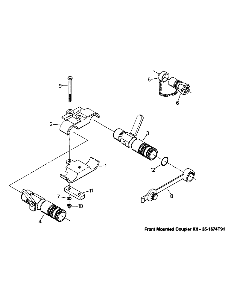 Схема запчастей Case IH 9110 - (08-16) - COUPLER ASSEMBLY (07) - HYDRAULICS