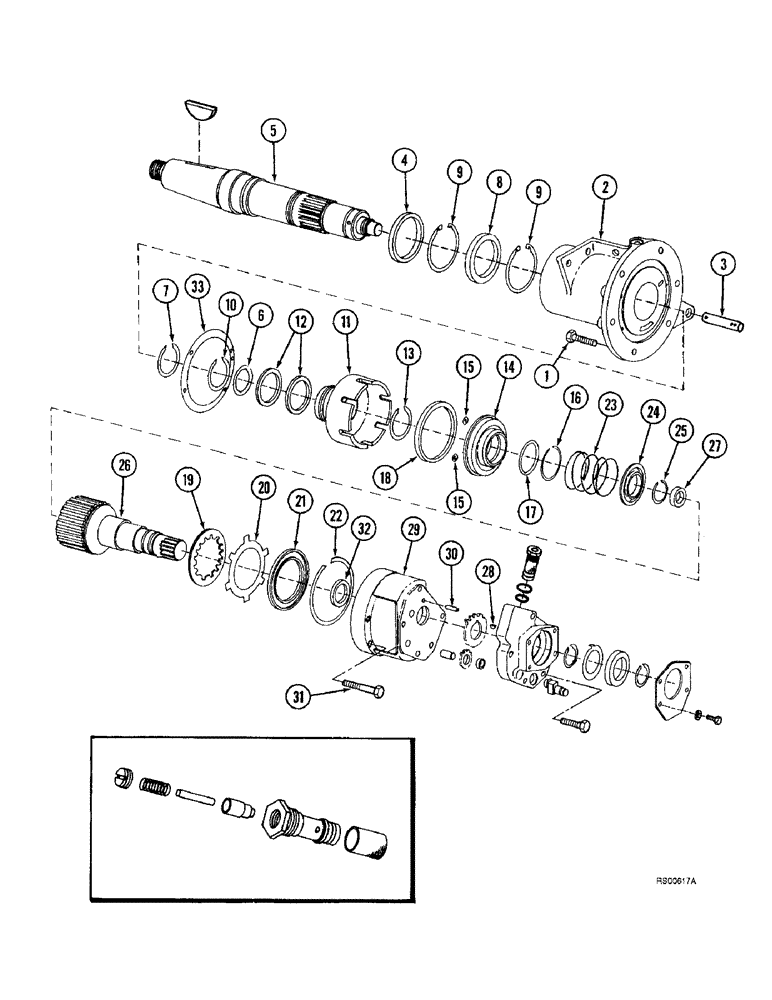 Схема запчастей Case IH 1680 - (6-06) - POWER TAKEOFF CLUTCH (03) - POWER TRAIN