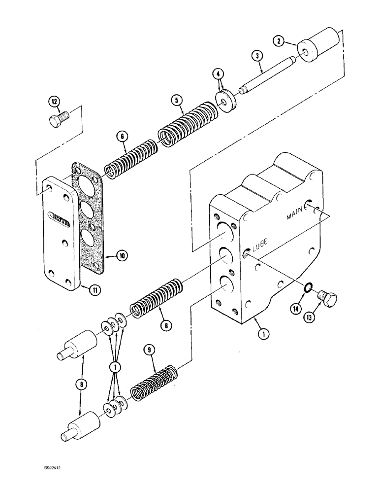 Схема запчастей Case IH 9310 - (6-026) - TRANSMISSION ASSEMBLY, REGULATOR VALVE (06) - POWER TRAIN