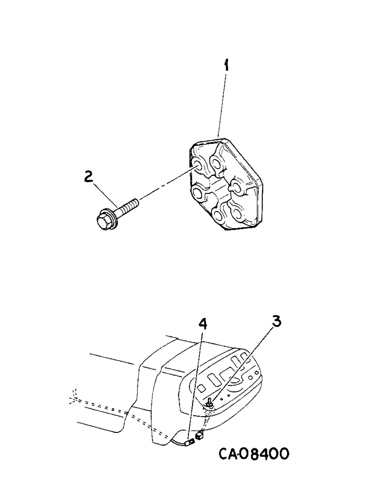 Схема запчастей Case IH 244 - (07-51) - DRIVE TRAIN, FRONT PTO DRIVE, 234 (04) - Drive Train