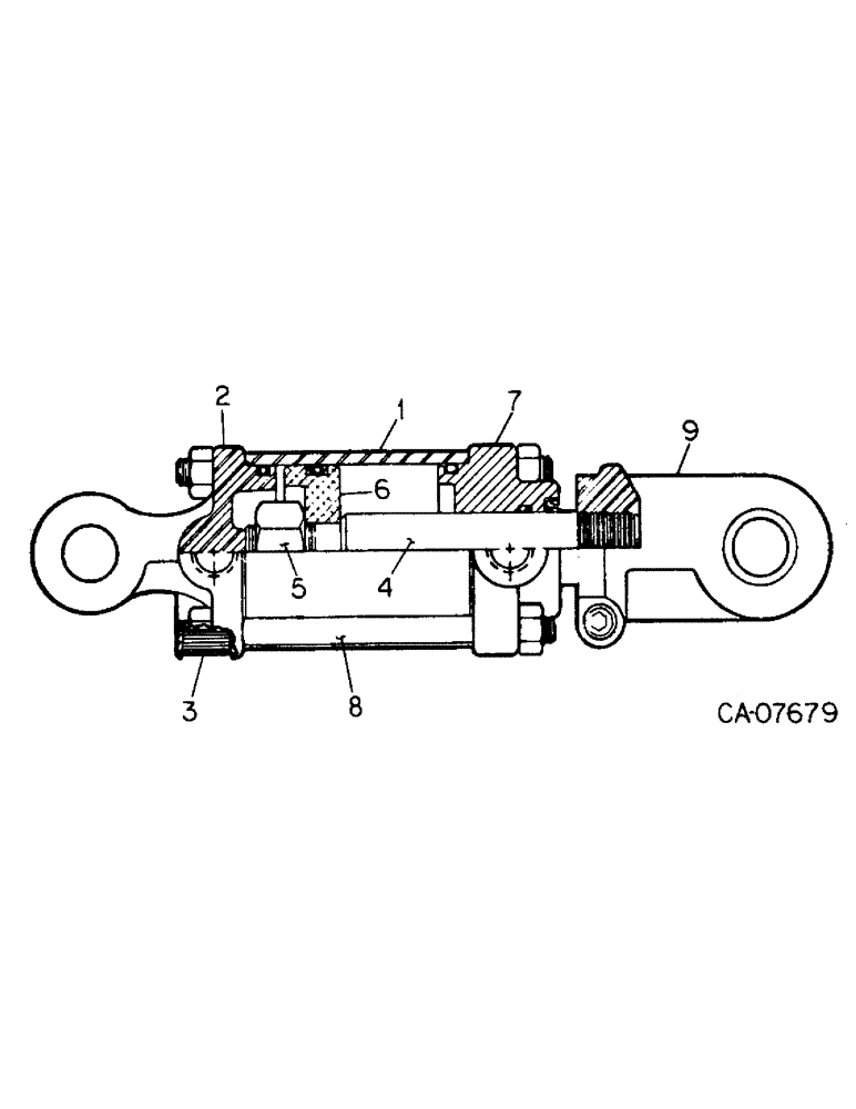 Схема запчастей Case IH 415 - (B-33) - HYDRAULIC CYLINDER 4 X 16, CROSS 